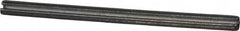 Made in USA - 1/8" Diam x 2" Long Slotted Spring Pin - Grade 1070-1090 Alloy Steel, Black Oxide Finish - Makers Industrial Supply