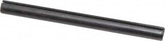 Made in USA - 1/4" Diam x 3" Long Slotted Spring Pin - Grade 1070-1090 Alloy Steel, Black Oxide Finish - Makers Industrial Supply