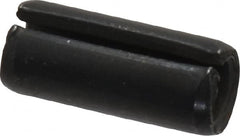 Made in USA - 5/16" Diam x 3/4" Long Slotted Spring Pin - Grade 1070-1090 Alloy Steel, Black Oxide Finish - Makers Industrial Supply