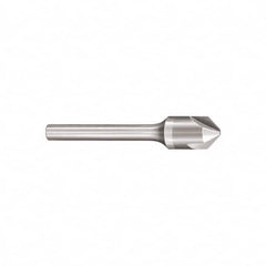 SGS - 1" Head Diam, 1/2" Shank Diam, 3 Flute 60° Solid Carbide Countersink - Makers Industrial Supply