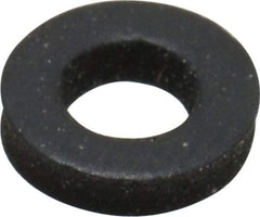 Made in USA - #6 Screw, Grade 60 Neoprene Standard Flat Washer - 0.12" ID x 1/4" OD, 0.077" Thick, Plain Finish - Makers Industrial Supply