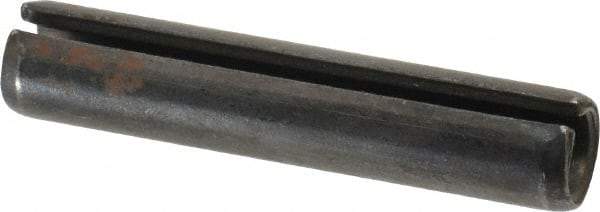 Made in USA - 1/2" Diam x 2-1/2" Long Slotted Spring Pin - Grade 1070-1090 Alloy Steel, Black Oxide Finish - Makers Industrial Supply