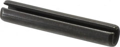 Made in USA - 1/2" Diam x 2-3/4" Long Slotted Spring Pin - Grade 1070-1090 Alloy Steel, Black Oxide Finish - Makers Industrial Supply