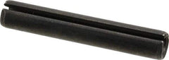 Made in USA - 1/2" Diam x 3" Long Slotted Spring Pin - Grade 1070-1090 Alloy Steel, Black Oxide Finish - Makers Industrial Supply