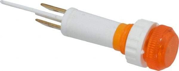 ACI - 24 V Amber Lens Indicating Light - Round Lens, Blade Connector, 52.6" OAL x 13.5" Wide - Makers Industrial Supply