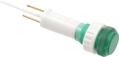 ACI - 220 V Green Lens Indicating Light - Round Lens, Blade Connector, 10mm Wide - Makers Industrial Supply