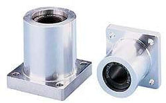 Thomson Industries - 0.503" ID, 1,940 Lb Static Load Capacity, Twin Flanged Mounted Linear Bearing - Makers Industrial Supply