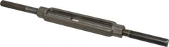 Made in USA - 3,500 Lb Load Limit, 5/8" Thread Diam, 6" Take Up, Steel Stub & Stub Turnbuckle - 7-7/8" Body Length, 7/8" Neck Length, 15" Closed Length - Makers Industrial Supply