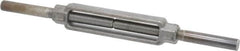 Made in USA - 5,200 Lb Load Limit, 3/4" Thread Diam, 6" Take Up, Steel Stub & Stub Turnbuckle - 8-1/4" Body Length, 1-1/16" Neck Length, 16" Closed Length - Makers Industrial Supply