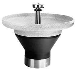 Bradley - Circular, Infrared Sensor, Internal Drain, 54" Diam, 8 Person Capacity, Terreon, Wash Fountain - 4.5 GPM, 8-1/2" Bowl Depth, 34" High - Makers Industrial Supply