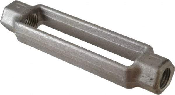 Made in USA - 10,000 Lb Load Limit, 1" Thread Diam, 6" Take Up, Steel Turnbuckle Body Turnbuckle - 8-3/4" Body Length, 1-3/8" Neck Length, 18" Closed Length - Makers Industrial Supply