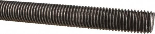 Made in USA - 3/4-10 UNC (Coarse), 3' Long, Low Carbon Steel Threaded Rod - Oil Finish Finish, Right Hand Thread - Makers Industrial Supply