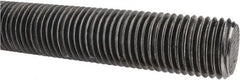 Made in USA - 1-1/4-7 UNC (Coarse), 3' Long, Low Carbon Steel Threaded Rod - Oil Finish Finish, Right Hand Thread - Makers Industrial Supply