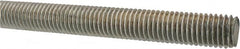 Made in USA - 5/8-11 UNC (Coarse), 3' Long, Low Carbon Steel Threaded Rod - Zinc-Plated Finish, Right Hand Thread - Makers Industrial Supply