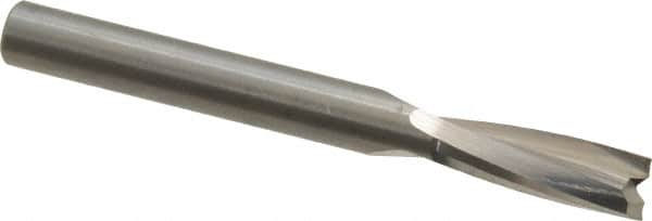 Onsrud - 1/4" Cutting Diam x 3/4" Length of Cut, 2 Flute, Upcut Spiral Router Bit - Uncoated, Right Hand Cut, Solid Carbide, 2-1/2" OAL x 1/4" Shank Diam, Double Edge, 11° Helix Angle - Makers Industrial Supply