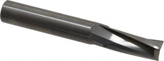 Onsrud - 1/2" Cutting Diam x 1-1/8" Length of Cut, 3 Flute, Upcut Spiral Router Bit - Uncoated, Right Hand Cut, Solid Carbide, 3-1/2" OAL x 1/2" Shank Diam, Three Edge, 10° Helix Angle - Makers Industrial Supply