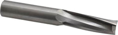 Onsrud - 3/4" Cutting Diam x 2-1/8" Length of Cut, 3 Flute, Upcut Spiral Router Bit - Uncoated, Right Hand Cut, Solid Carbide, 5" OAL x 3/4" Shank Diam, Three Edge, 10° Helix Angle - Makers Industrial Supply