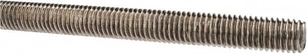 Made in USA - 1/2-13 UNC (Coarse), 3' Long, Stainless Steel Threaded Rod - Right Hand Thread - Makers Industrial Supply