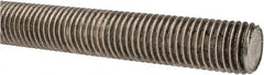 Made in USA - 7/8-9 UNC (Coarse), 3' Long, Stainless Steel Threaded Rod - Right Hand Thread - Makers Industrial Supply