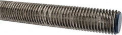 Made in USA - 1-8 UNC (Coarse), 3' Long, Stainless Steel Threaded Rod - Right Hand Thread - Makers Industrial Supply