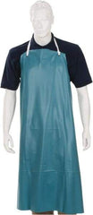 Ansell - 33 x 49" Bib Apron - PVC, Green - Makers Industrial Supply