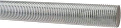 Made in USA - 3/4-16 UNF (Fine), 3' Long, Low Carbon Steel Threaded Rod - Zinc-Plated Finish, Right Hand Thread - Makers Industrial Supply