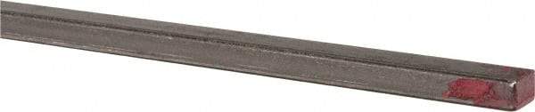 Made in USA - 36" Long x 1/8" High x 3/16" Wide, Mill Key Stock - W-1 (Water Hardening) Tool Steel - Makers Industrial Supply