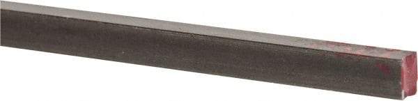 Made in USA - 36" Long x 3/16" High x 1/4" Wide, Mill Key Stock - W-1 (Water Hardening) Tool Steel - Makers Industrial Supply