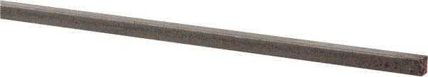 Made in USA - 36" Long x 3/32" High x 3/32" Wide, Key Stock - W-1 (Water Hardening) Tool Steel - Makers Industrial Supply