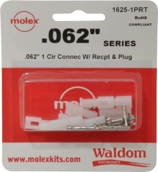 Molex - 1 Circuit, 1 AWG, 0.062 Inch Pin Diameter, Modular Receptacle Plug Connector Package - RoHS Compliant - Makers Industrial Supply