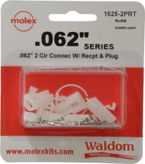 Molex - 2 Circuit, 2 AWG, 0.062 Inch Pin Diameter, Modular Receptacle Plug Connector Package - RoHS Compliant - Makers Industrial Supply