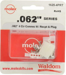 Molex - 4 Circuit, 4 AWG, 0.062 Inch Pin Diameter, Modular Receptacle Plug Connector Package - RoHS Compliant - Makers Industrial Supply