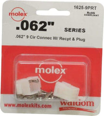 Molex - 9 Circuit, 9 AWG, 0.062 Inch Pin Diameter, Modular Receptacle Plug Connector Package - RoHS Compliant - Makers Industrial Supply