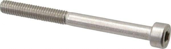 Value Collection - M4x0.70 Metric Coarse Hex Socket Drive, Socket Cap Screw - Grade 18-8 & Austenitic A2 Stainless Steel, Uncoated, Partially Threaded, 45mm Length Under Head - Makers Industrial Supply