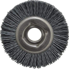 Osborn - 3" OD, 5/8" Arbor Hole, Crimped Nylon Wheel Brush - 1/2" Face Width, 5/8" Trim Length, 20,000 RPM - Makers Industrial Supply