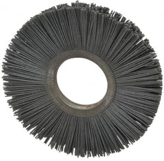 Osborn - 6" OD, 2" Arbor Hole, Crimped Nylon Wheel Brush - 1/2" Face Width, 1-5/8" Trim Length, 5,500 RPM - Makers Industrial Supply