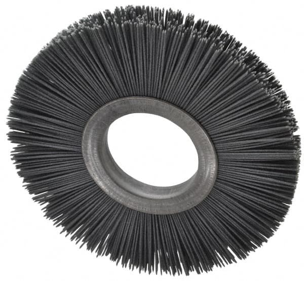 Osborn - 6" OD, 2" Arbor Hole, Crimped Nylon Wheel Brush - 1/2" Face Width, 1-5/8" Trim Length, 5,500 RPM - Makers Industrial Supply