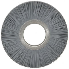 Osborn - 6" OD, 2" Arbor Hole, Crimped Nylon Wheel Brush - 1/2" Face Width, 1-5/8" Trim Length, 5,500 RPM - Makers Industrial Supply