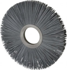 Osborn - 8" OD, 2" Arbor Hole, Crimped Nylon Wheel Brush - 1/2" Face Width, 2-5/8" Trim Length, 5,500 RPM - Makers Industrial Supply