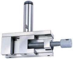 Accupro - 1.962 Jaw Opening Capacity, 42.93mm Jaw Height, Toolmaker's Vise - Flat Jaw, 123mm OAL x 38.1mm OAW x 4.54" OAH - Makers Industrial Supply