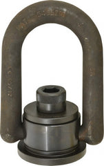 American Drill Bushing - 10,000 Lbs. Load Capacity, 5.1 Inch Wide x 7.64 Inch High, Extra Duty Weld Mount Hoist Ring - Exact Industrial Supply