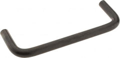 Amatom Electronic Hardware - 4-1/4" Long x 1-1/2" High, Round Handle - Black Oxide Finish, Stainless Steel, 4" Center to Center - Makers Industrial Supply