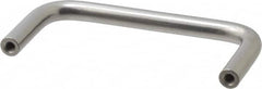 Amatom Electronic Hardware - 4-3/8" Long x 2" High, Round Handle - Clear Passivated, Stainless Steel, 4" Center to Center - Makers Industrial Supply