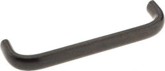 Amatom Electronic Hardware - 4-9/32" Long x 0.44" Wide x 1" High, Oval Handle - Black Oxide Finish, Stainless Steel, 4" Center to Center - Makers Industrial Supply