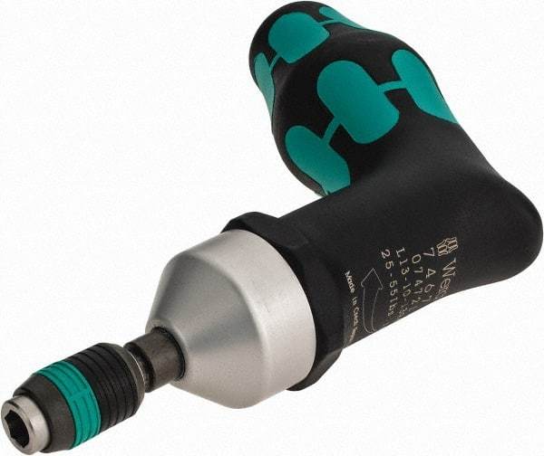 Wera - 1 Piece, 25 to 55 In/Lb, Preset Torque Limiting Screwdriver - 1/4" Drive - Makers Industrial Supply