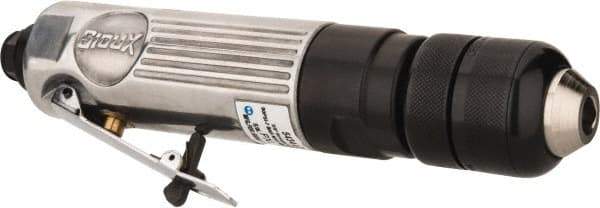 Sioux Tools - 3/8" Keyless Chuck - Inline Handle, 2,500 RPM, 5, 36 CFM, 0.33 hp - Makers Industrial Supply