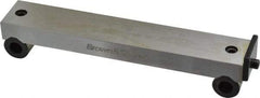 TESA Brown & Sharpe - 5-3/4 Inch Long x 1 Inch Wide x 0.0003 Inch Center to Center Accuracy, 0.0002 Inch Parallelism, 5 Inch Between Rolls, Sine Bar - Includes Back Plate - Makers Industrial Supply