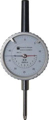 TESA Brown & Sharpe - 1" Range, 0-50 Dial Reading, 0.0005" Graduation Dial Drop Indicator - 2-1/4" Dial, 0.05" Range per Revolution, Revolution Counter - Makers Industrial Supply