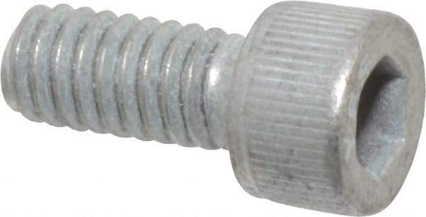 Value Collection - #8-32 UNC Hex Socket Drive, Socket Cap Screw - Alloy Steel, Zinc-Plated Finish, Fully Threaded, 3/8" Length Under Head - Makers Industrial Supply