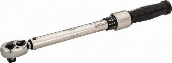 CDI - 3/8" Drive Micrometer Type Ratchet Head Torque Wrench - 30 In/Lb to 250 In/Lb Torque, 11" OAL - Makers Industrial Supply